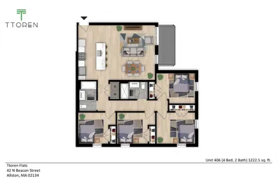 42 North Beacon St #406